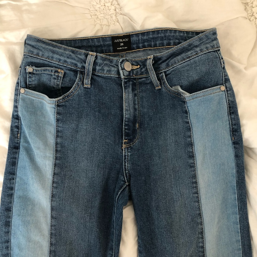 two toned jeans